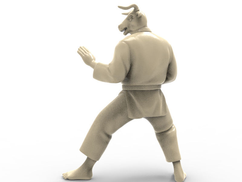 Ox Kokutsu Dachi Stance 3D print model_4