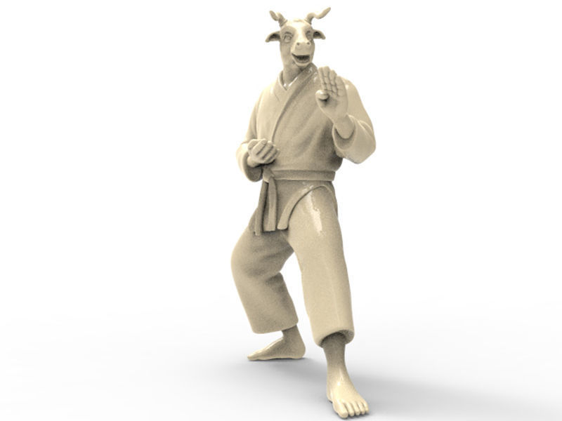 Ox Kokutsu Dachi Stance 3D print model_5