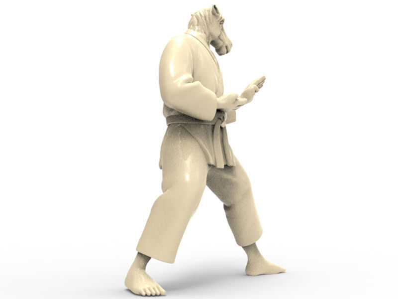 Horse Kokutsu Dachi Stance 3D print model_2
