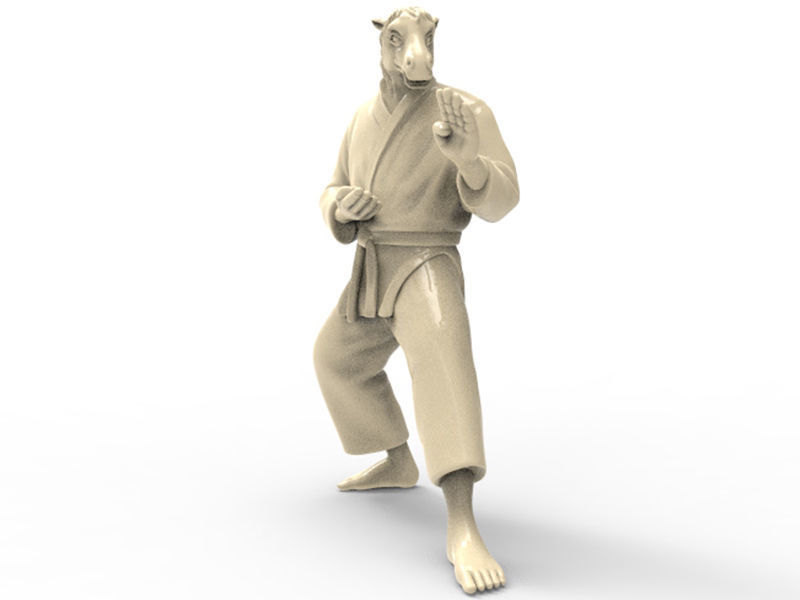 Horse Kokutsu Dachi Stance 3D print model_5