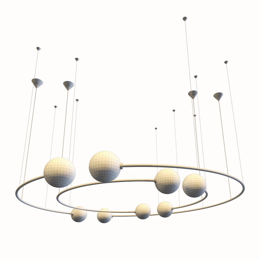 Pendant Light Oddments Dual 3D model_4
