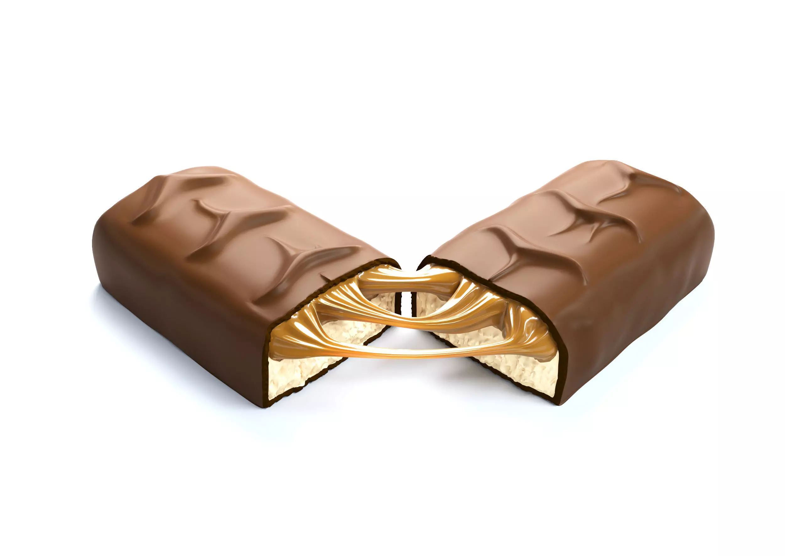 Snickers chocolate broken  3D model_0