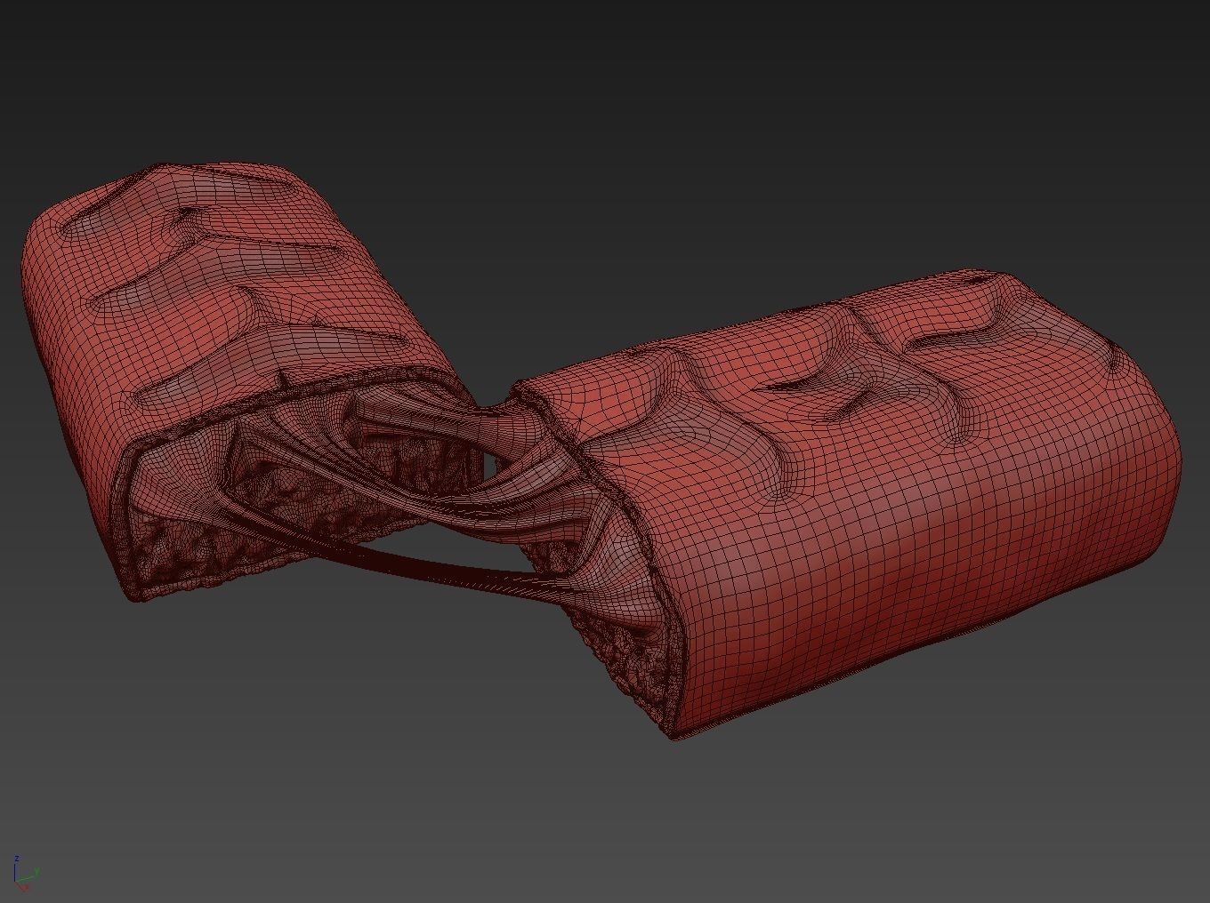 Snickers chocolate broken  3D model_5