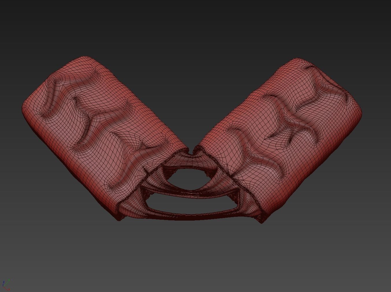 Snickers chocolate broken  3D model_4