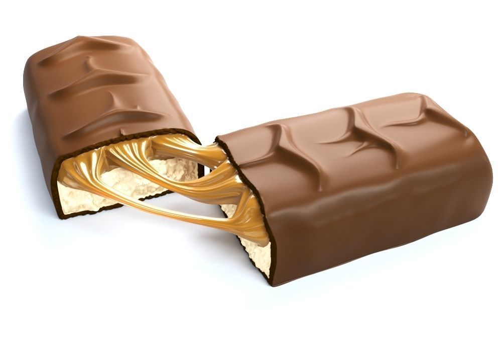 Snickers chocolate broken  3D model_7