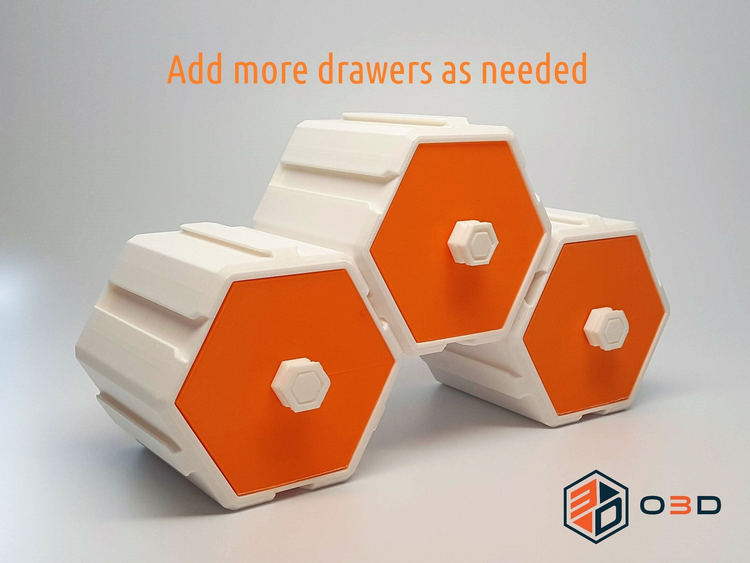 The HIVE Evo - Modular Drawer System 3D print model_1