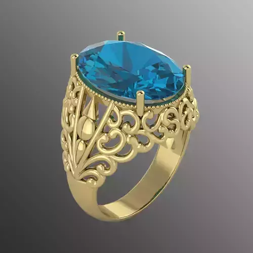 Ring od 100 3D print model
