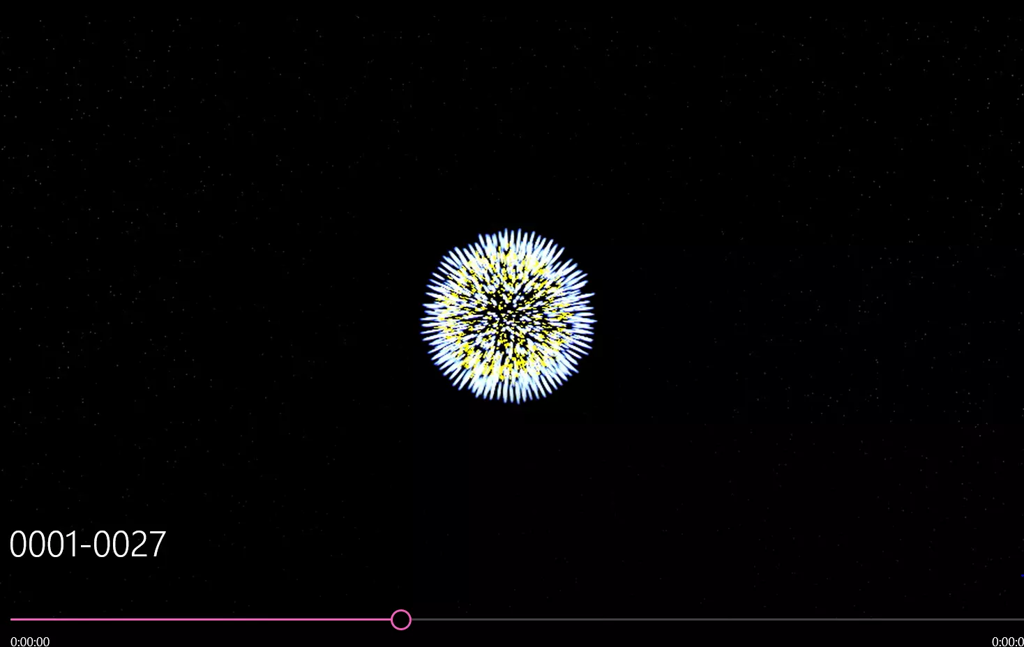 Firework video of dandelion 3D model_0