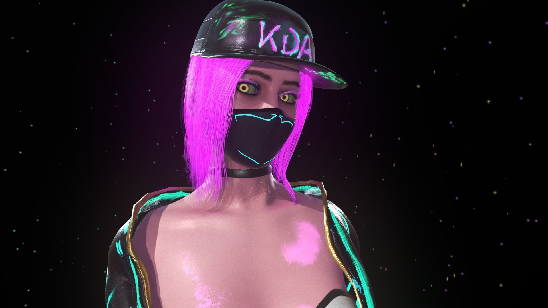 KDA Akali - Low-poly Low-poly 3D model_18