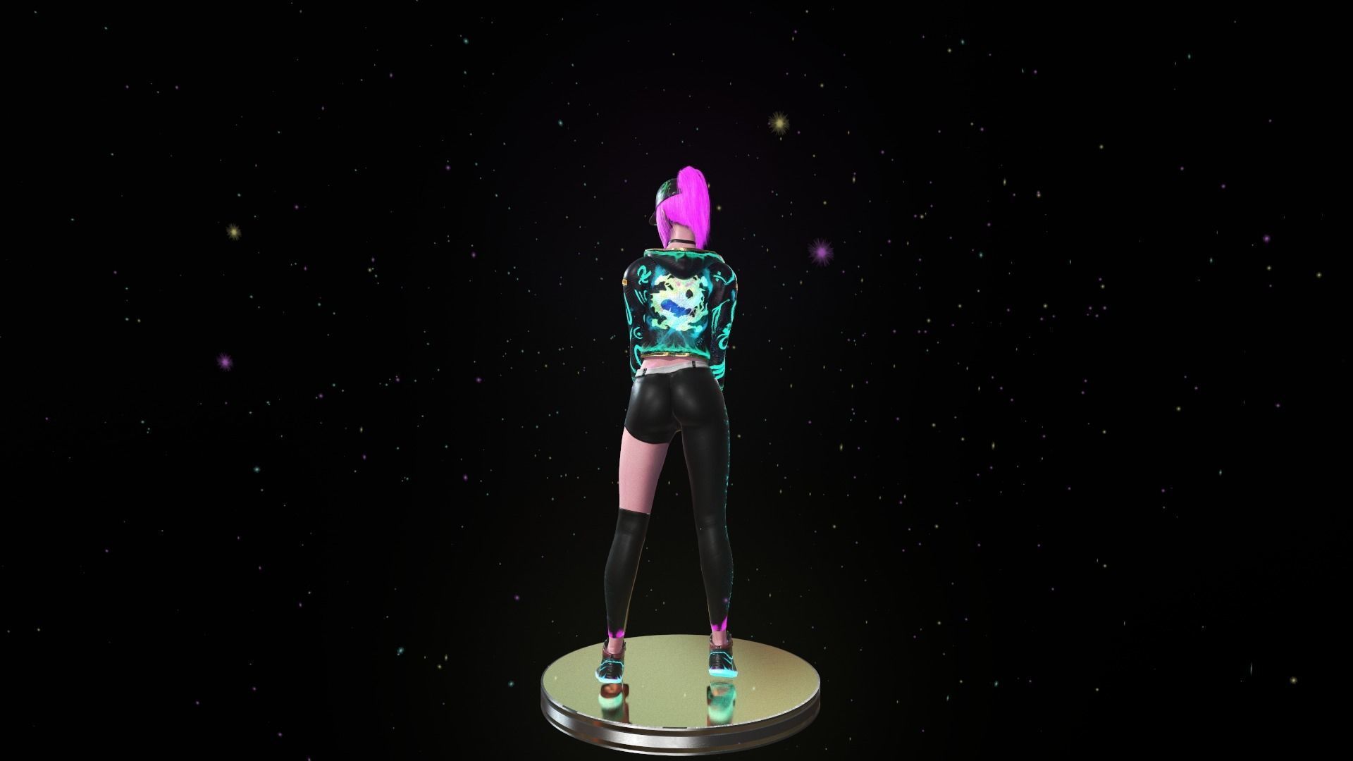 KDA Akali - Low-poly Low-poly 3D model_19