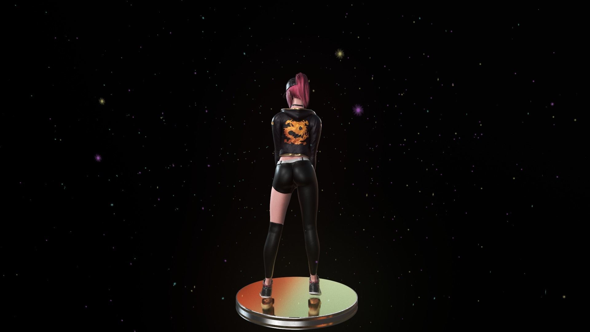 KDA Akali - Low-poly Low-poly 3D model_14