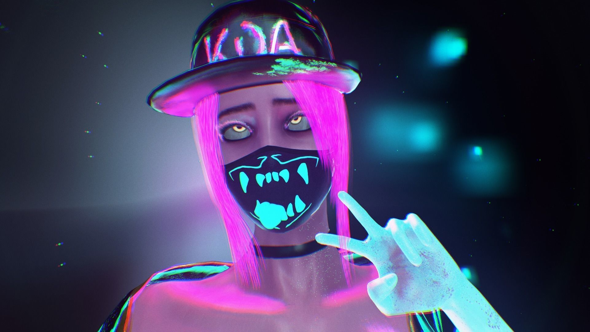KDA Akali - Low-poly Low-poly 3D model_10