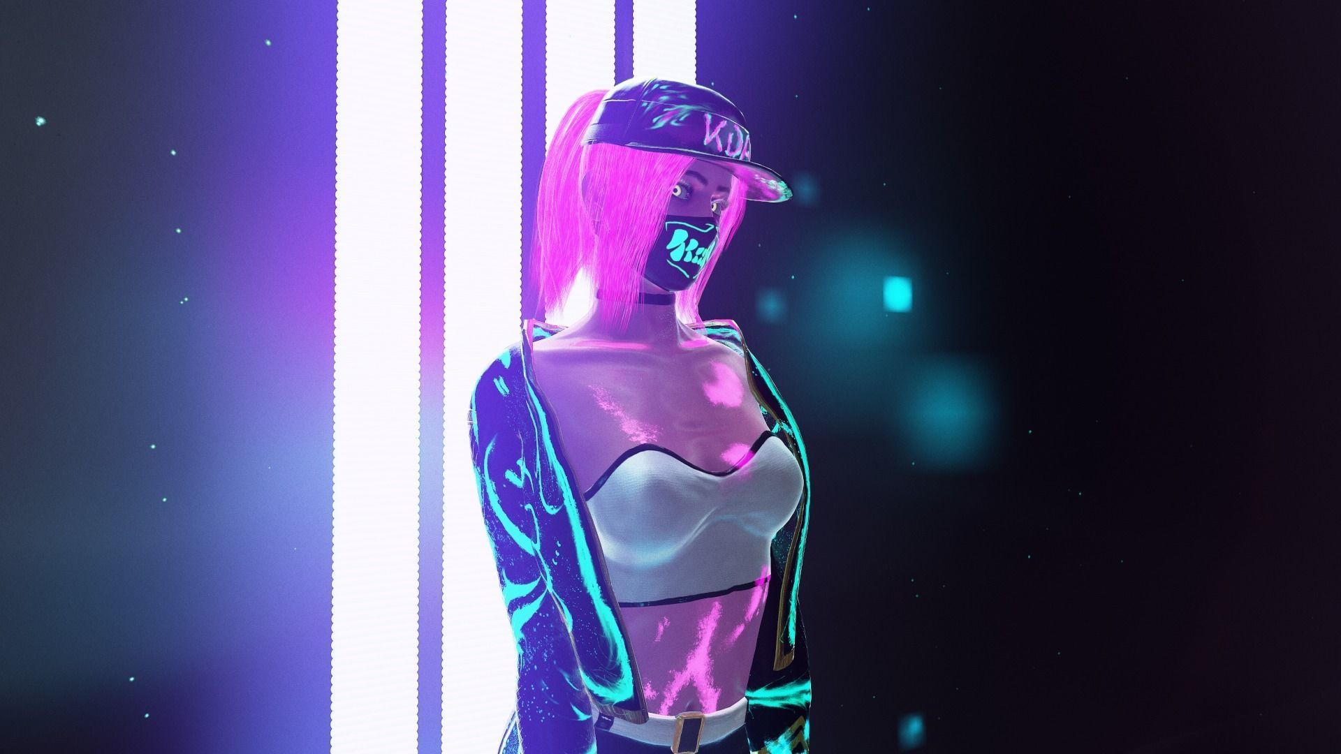 KDA Akali - Low-poly Low-poly 3D model_4