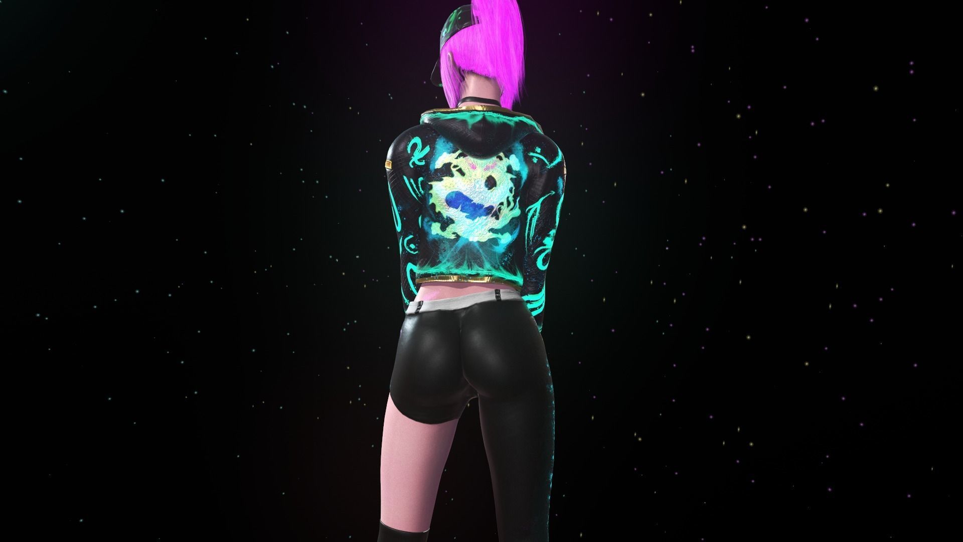 KDA Akali - Low-poly Low-poly 3D model_20
