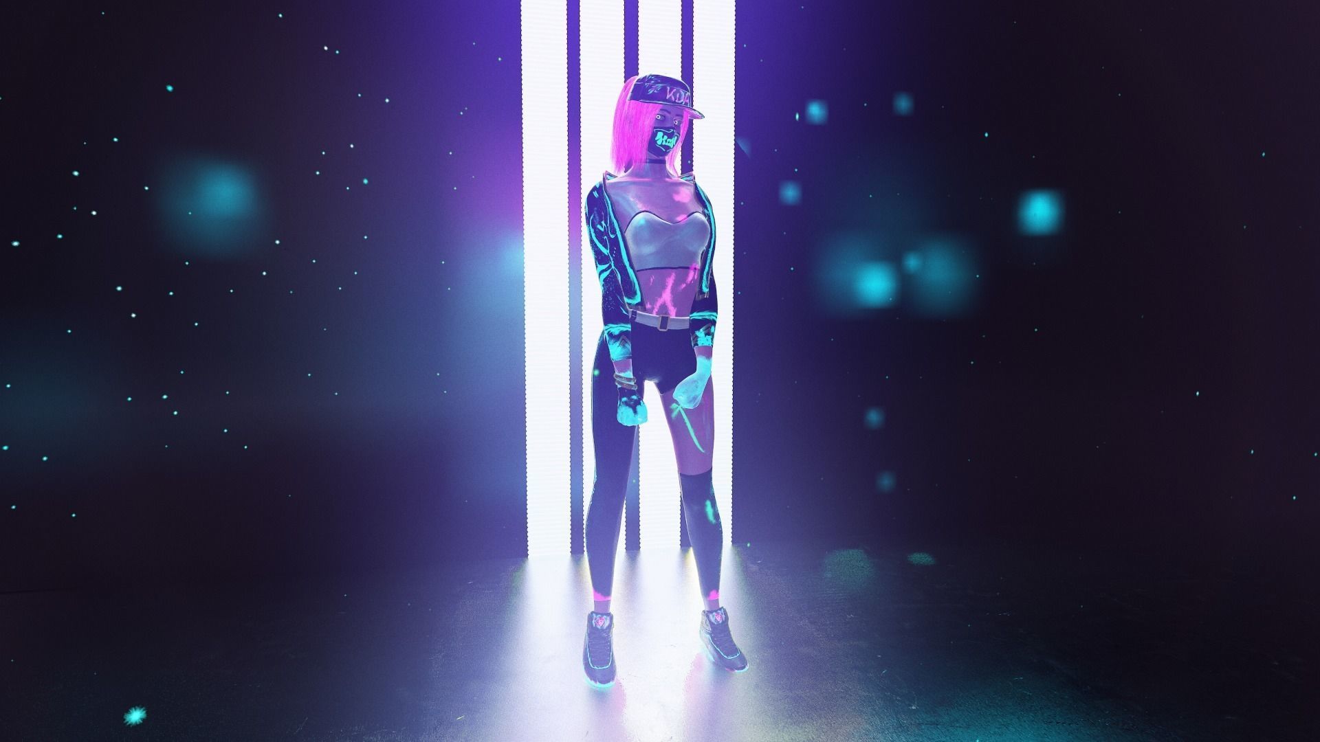 KDA Akali - Low-poly Low-poly 3D model_3