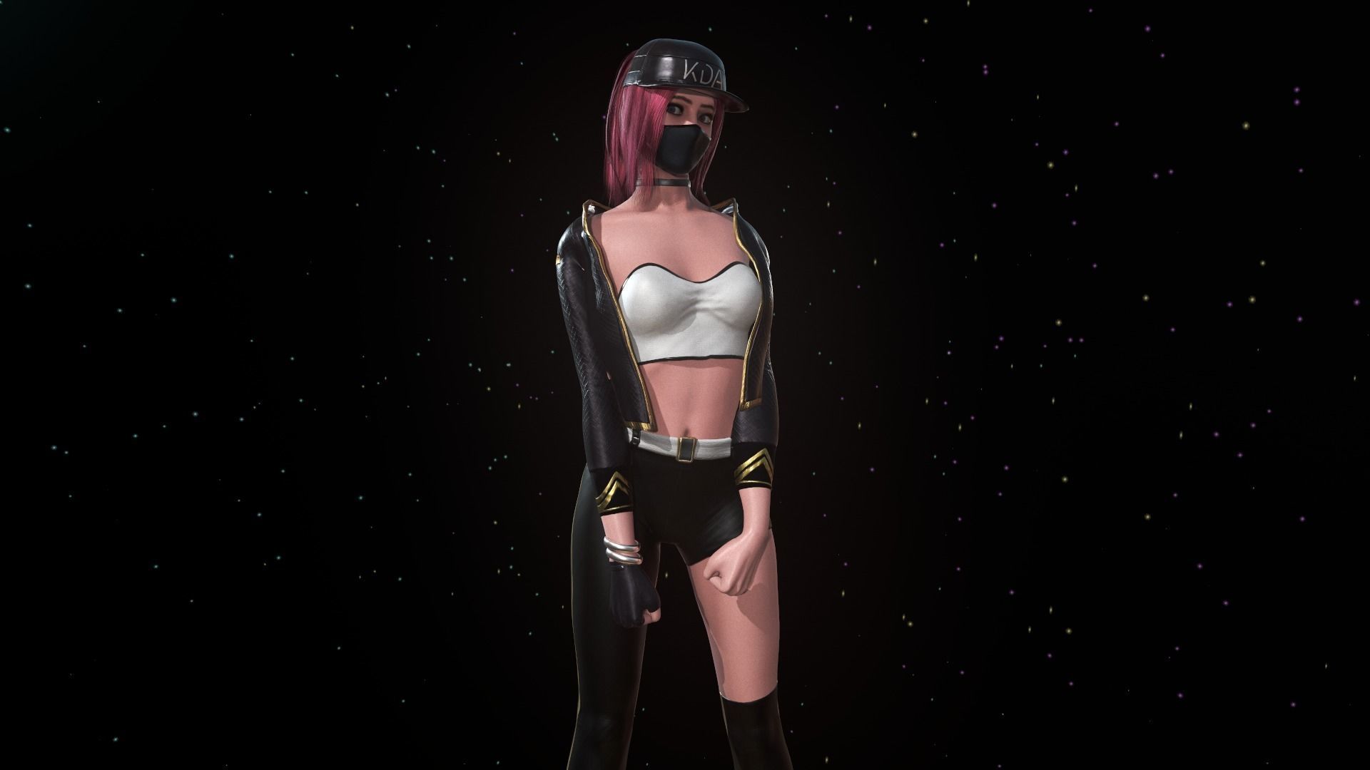 KDA Akali - Low-poly Low-poly 3D model_12