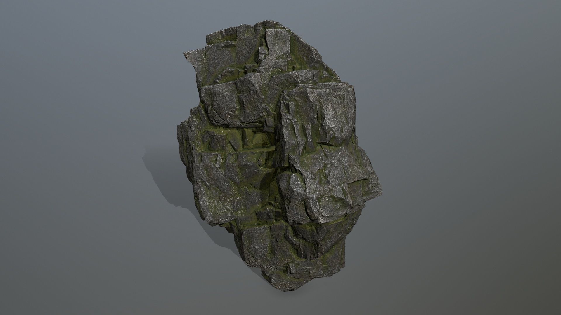 rocks rock Low-poly 3D model_12
