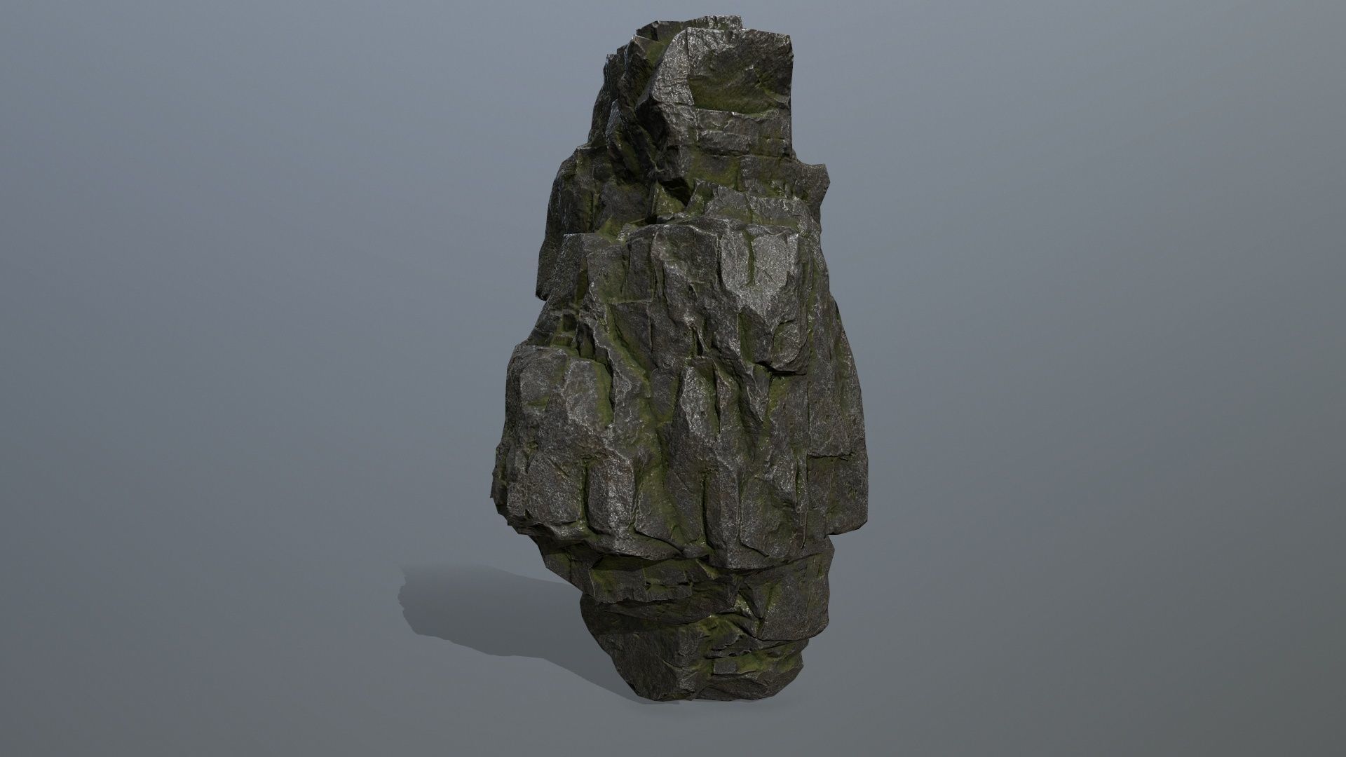 rocks rock Low-poly 3D model_2