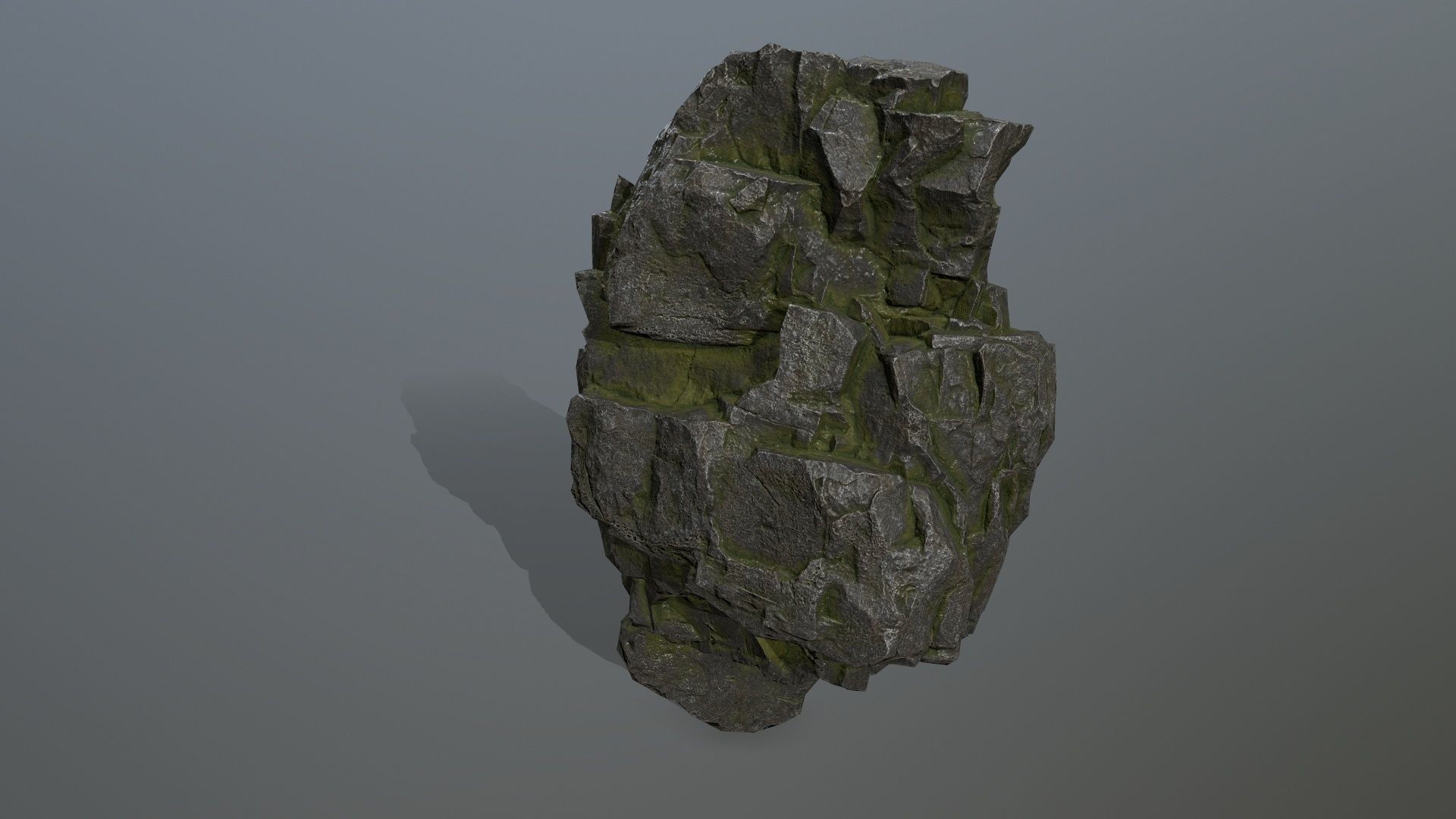 rocks rock Low-poly 3D model_9