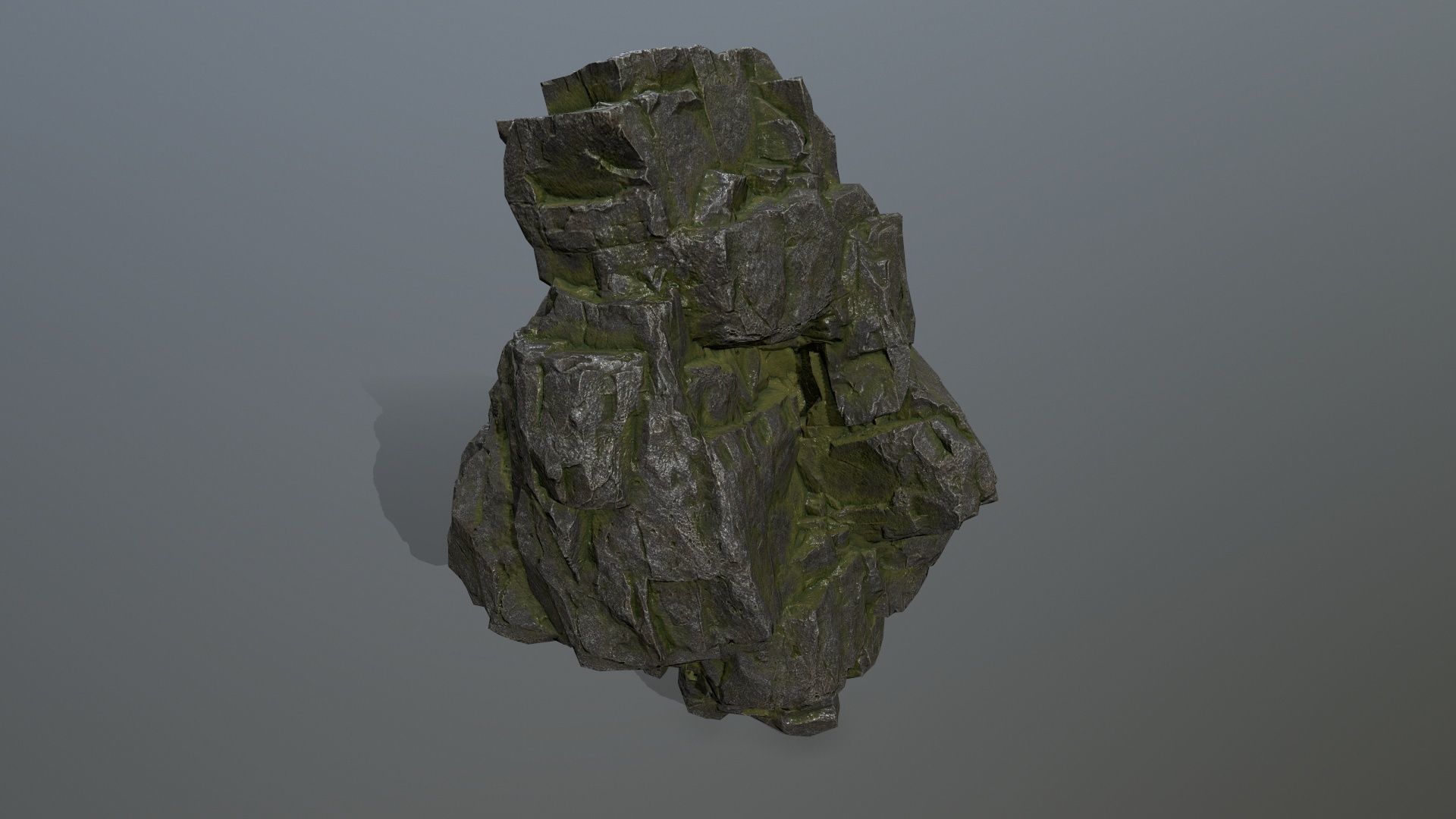 rocks rock Low-poly 3D model_8