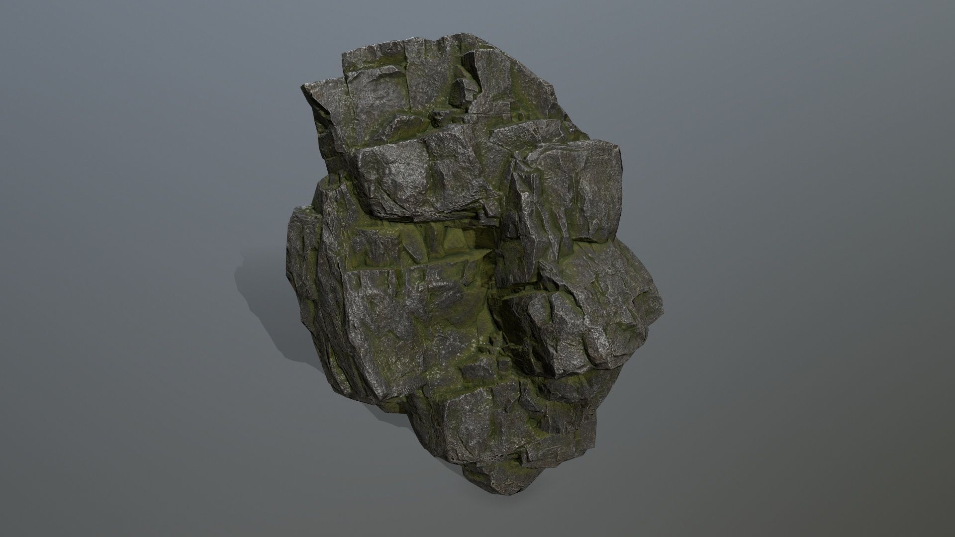 rocks rock Low-poly 3D model_7