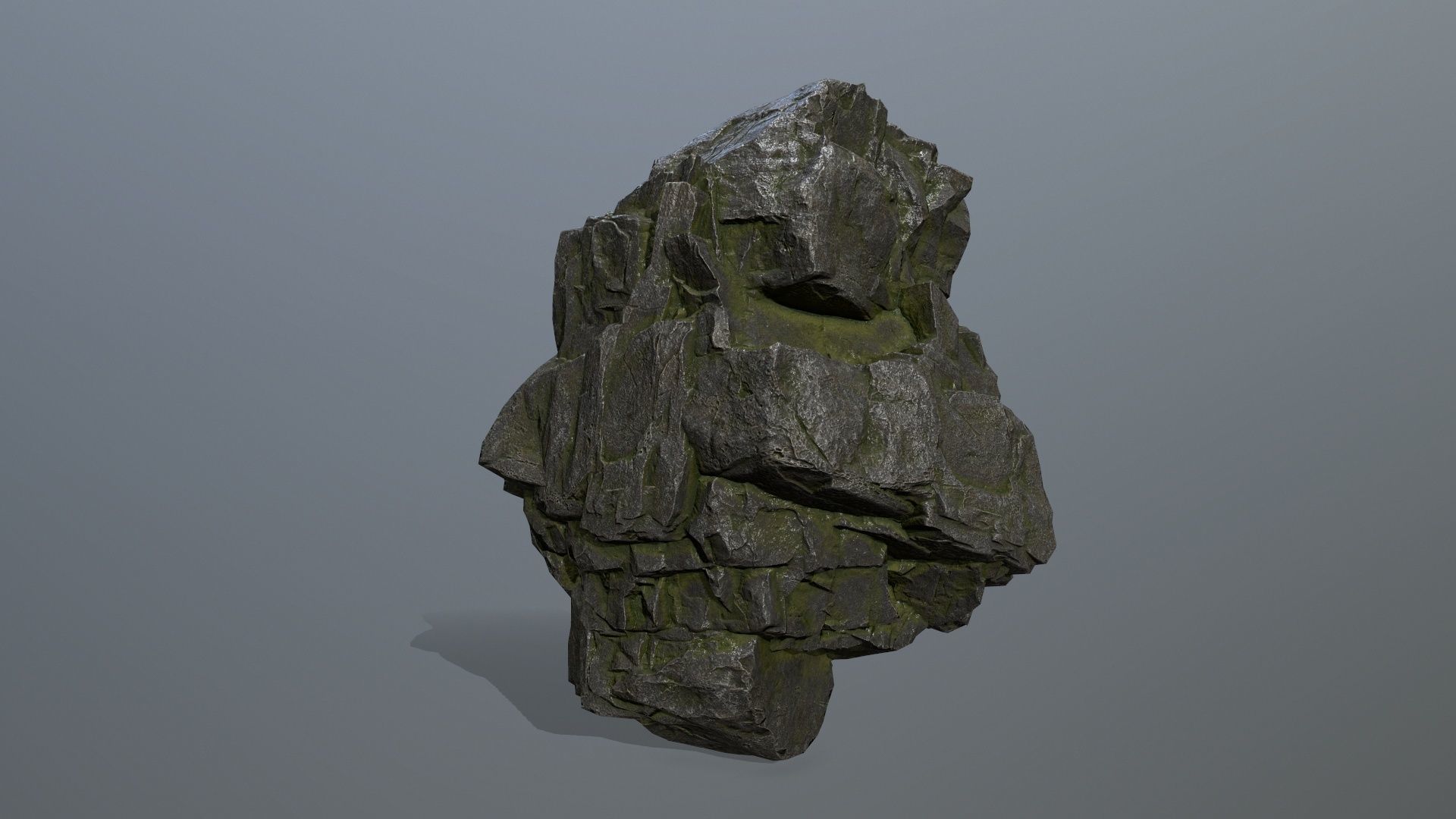 rocks rock Low-poly 3D model_4