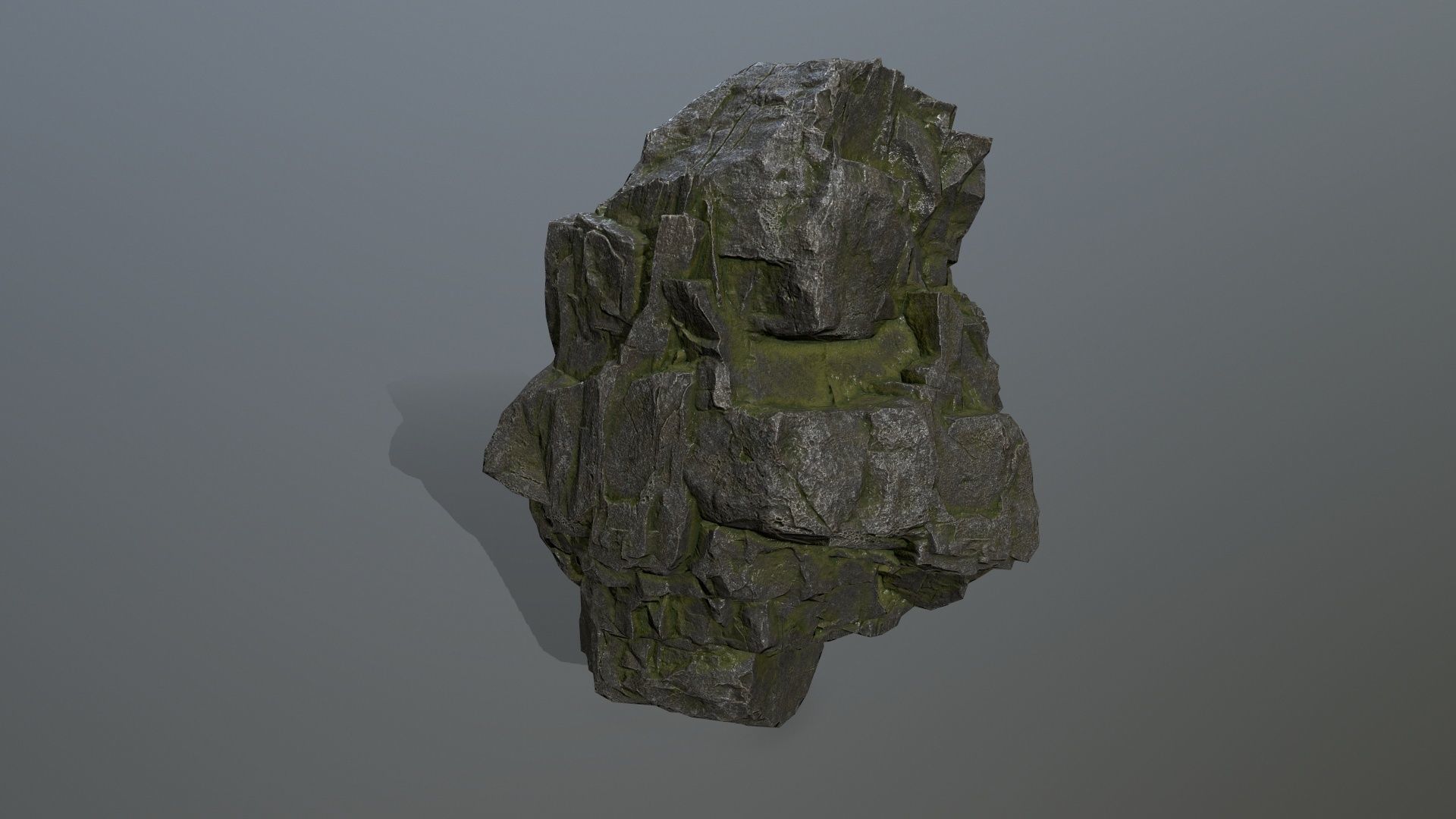 rocks rock Low-poly 3D model_10