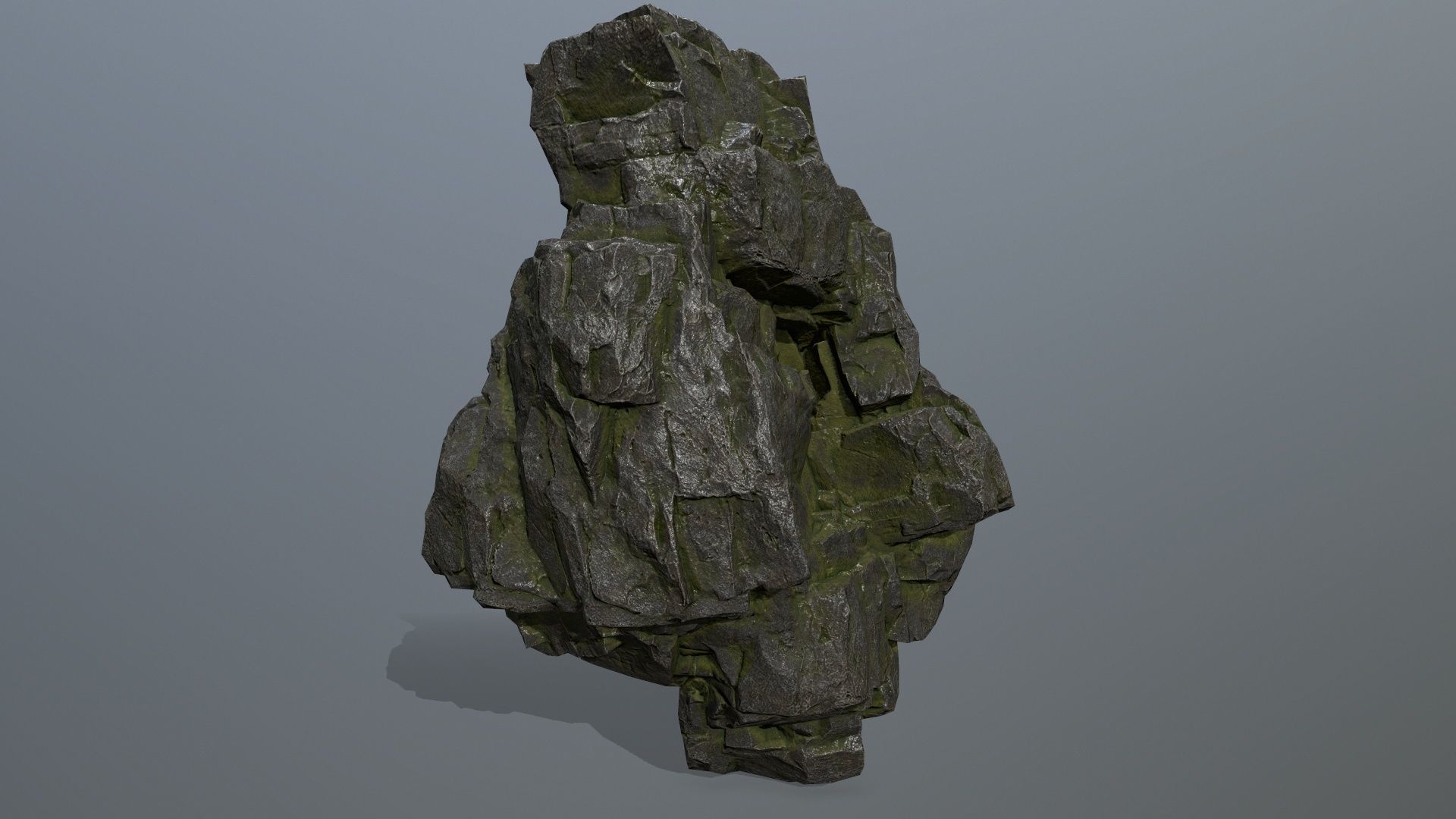 rocks rock Low-poly 3D model_1