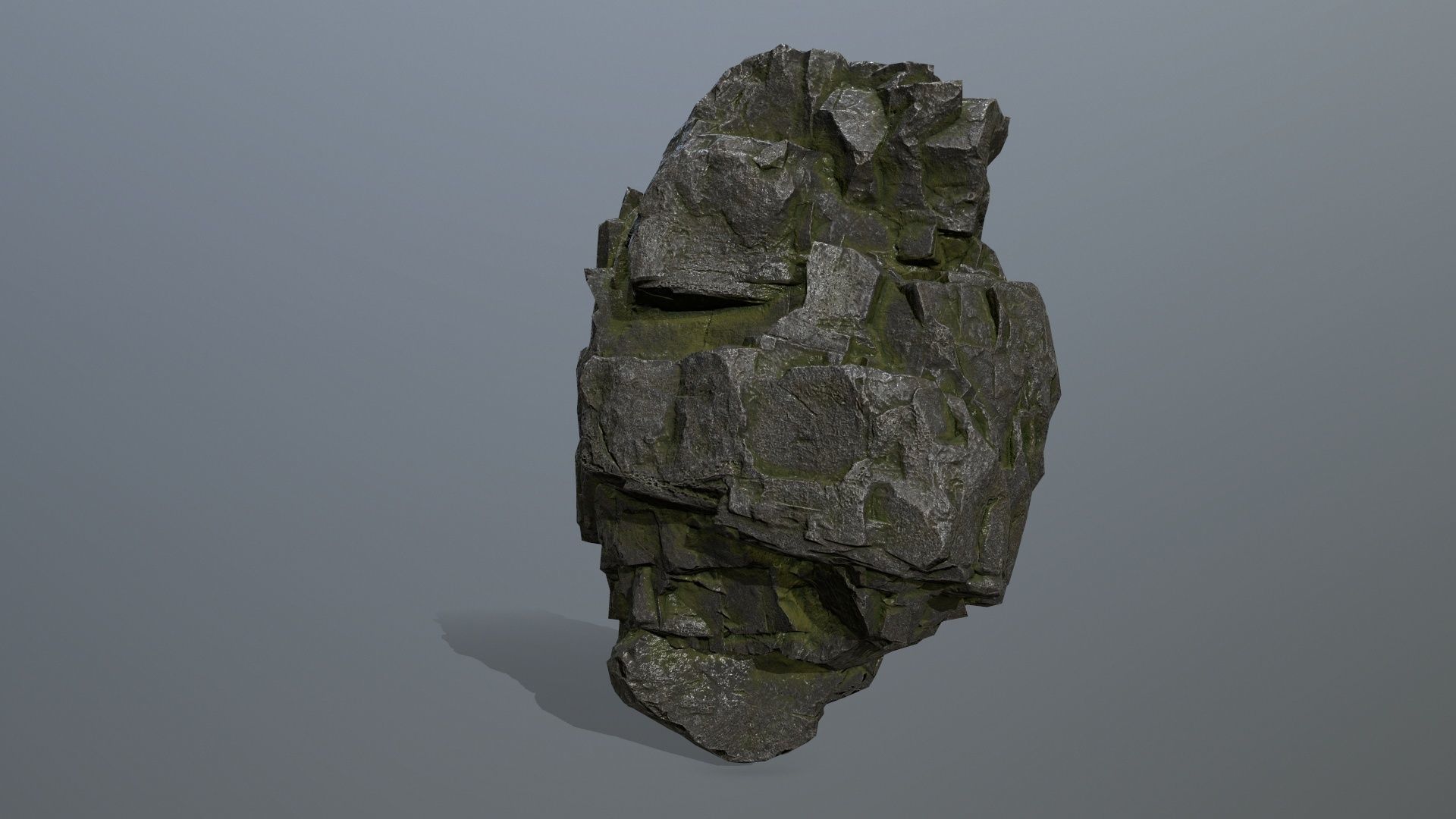 rocks rock Low-poly 3D model_3