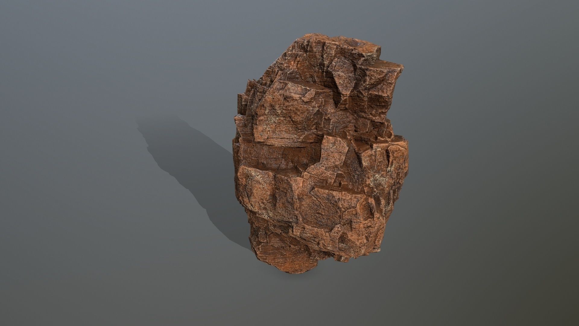 desert rocks Low-poly 3D model_9