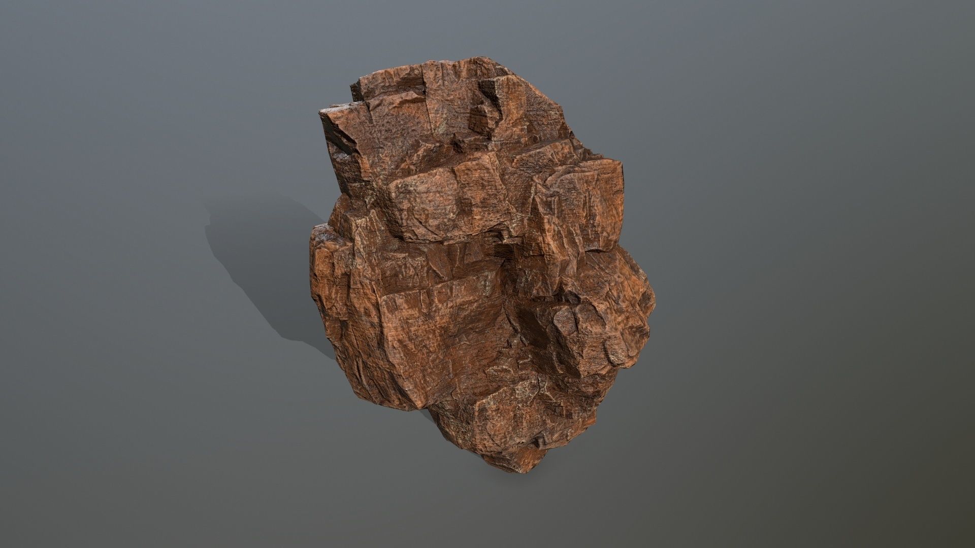 desert rocks Low-poly 3D model_7