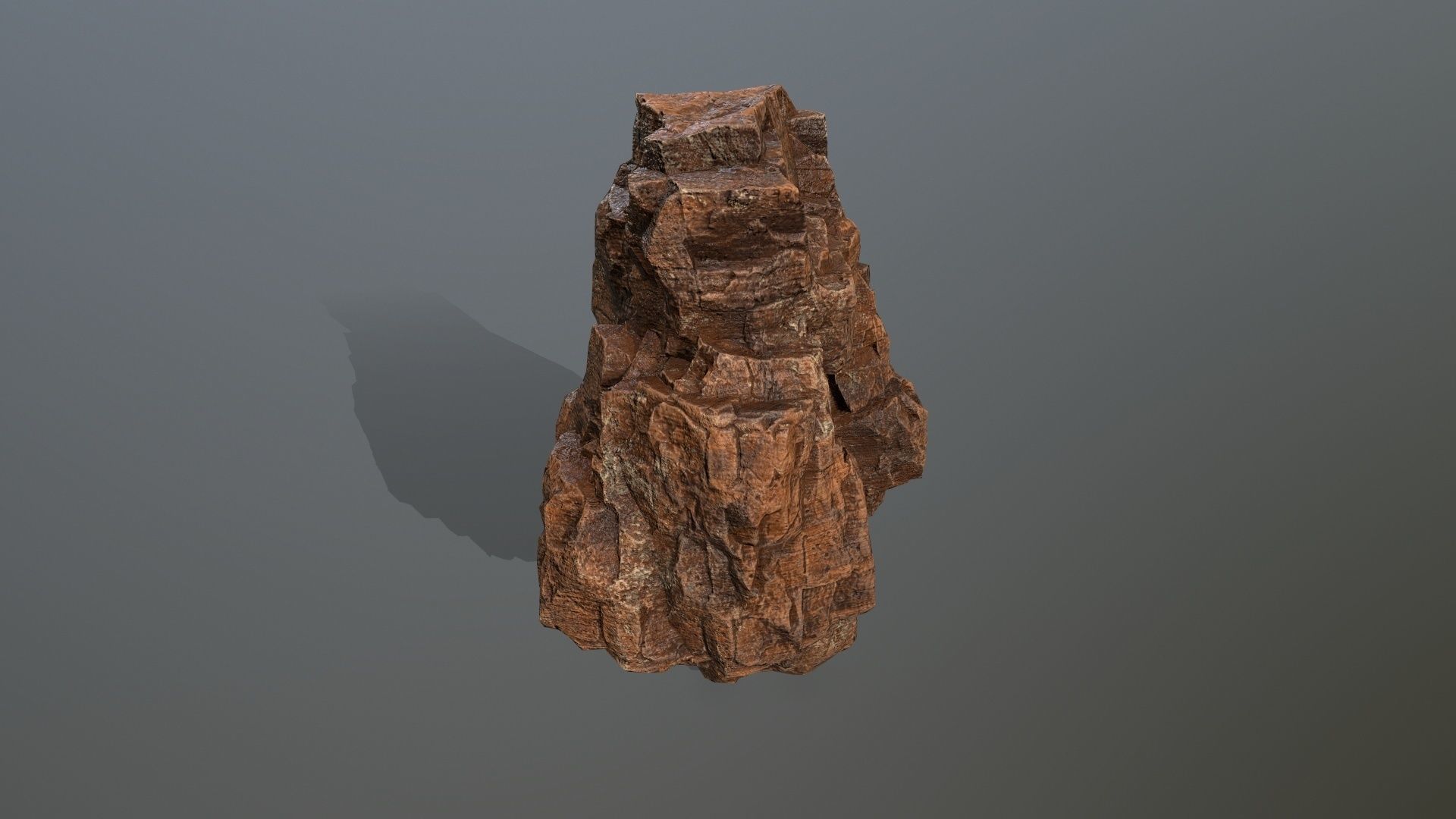 desert rocks Low-poly 3D model_8