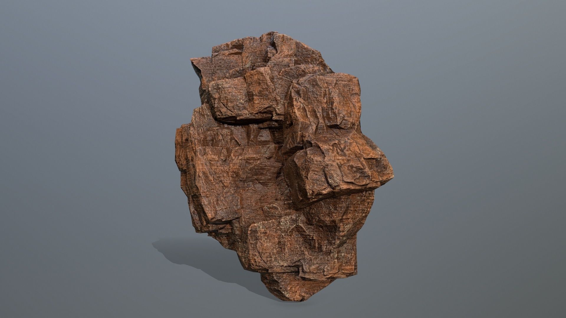 desert rocks Low-poly 3D model_6