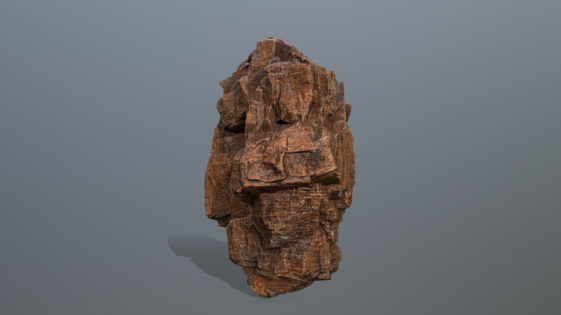 desert rocks Low-poly 3D model_5