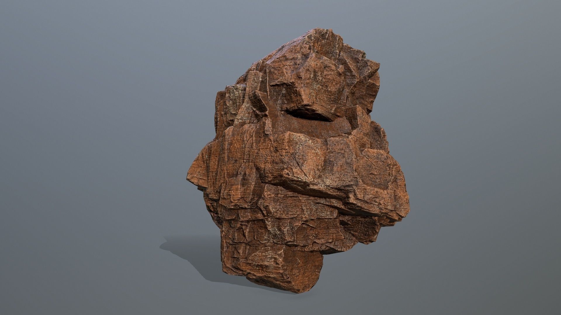 desert rocks Low-poly 3D model_3