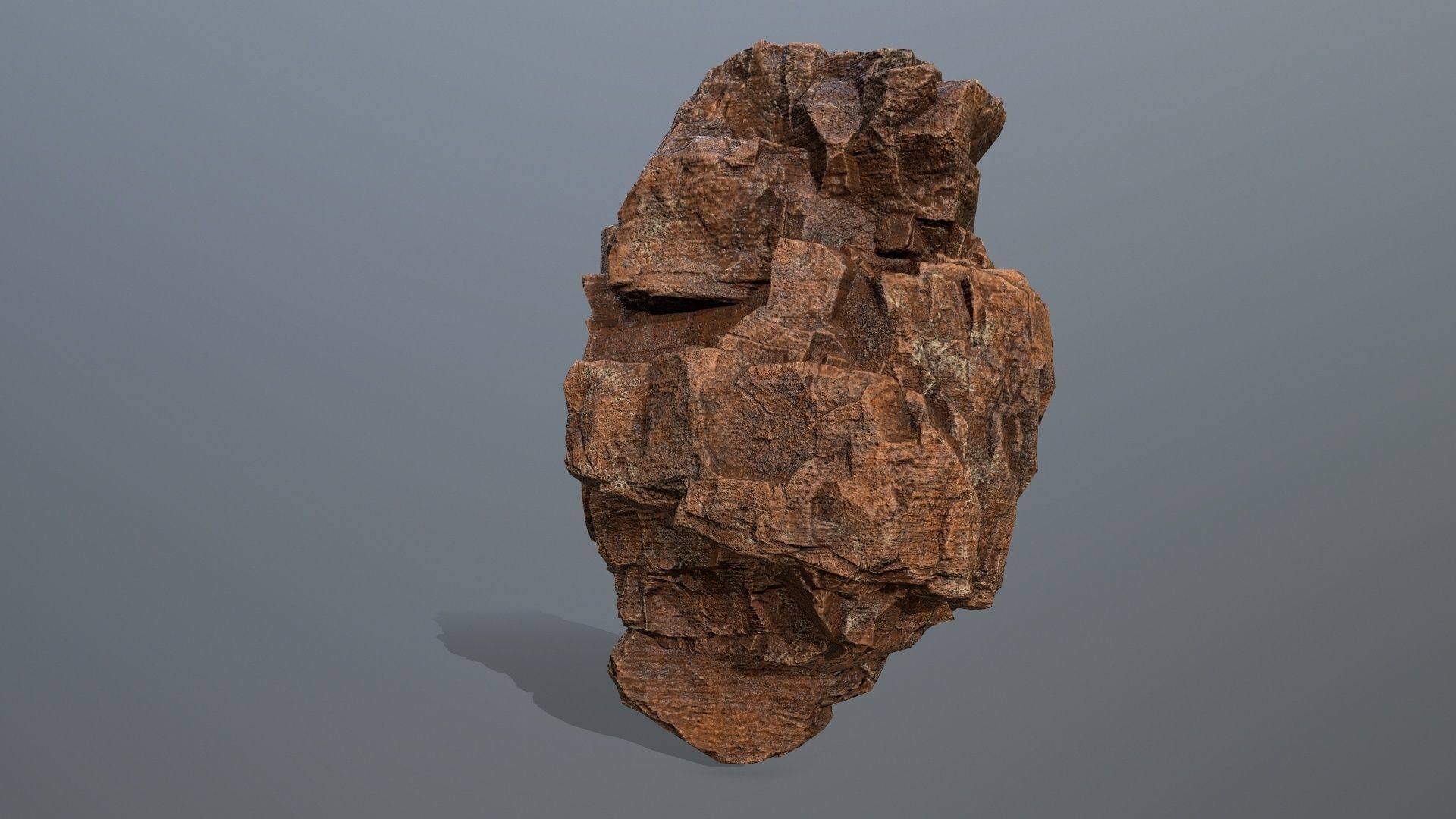 desert rocks Low-poly 3D model_2
