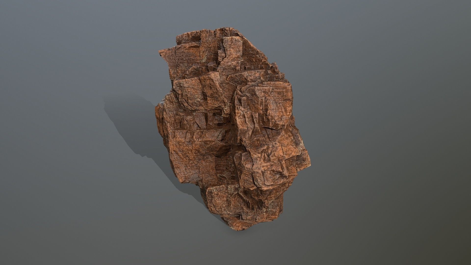 desert rocks Low-poly 3D model_12