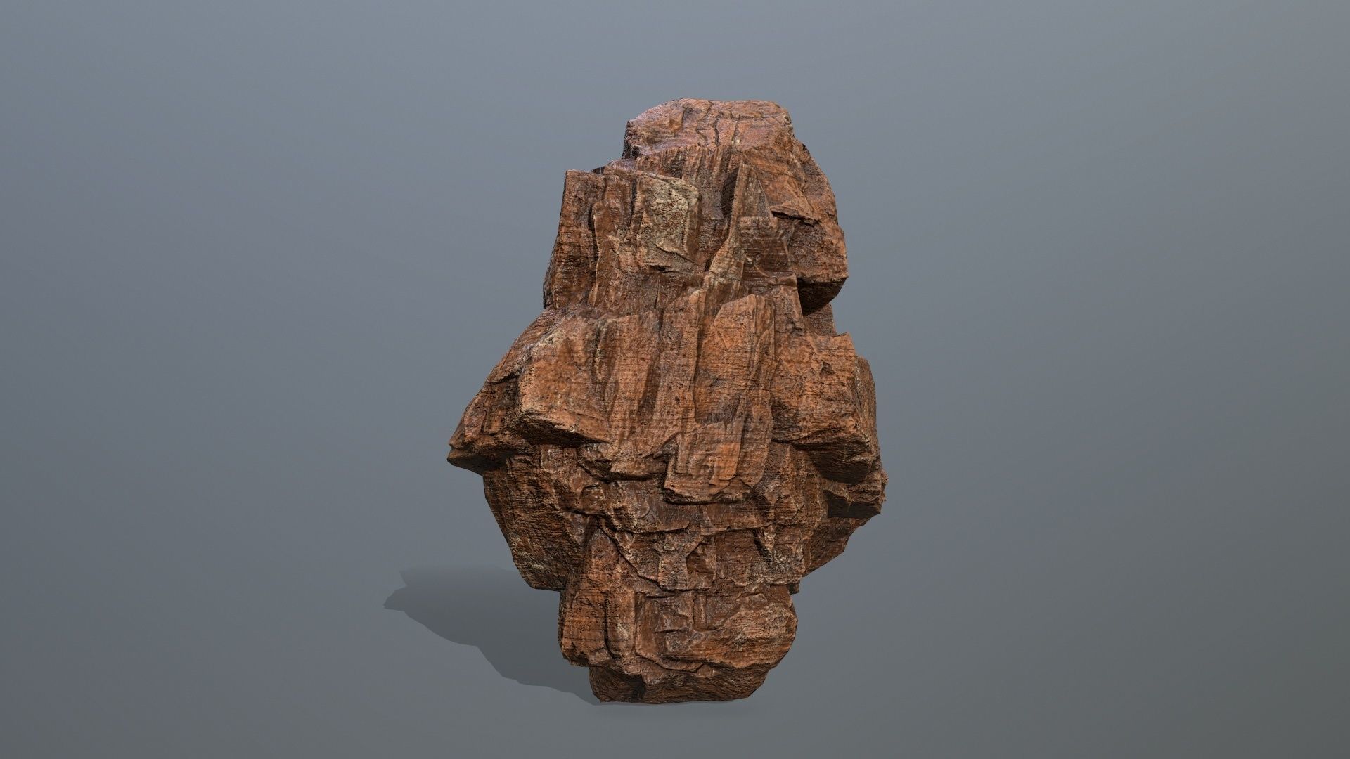 desert rocks Low-poly 3D model_4
