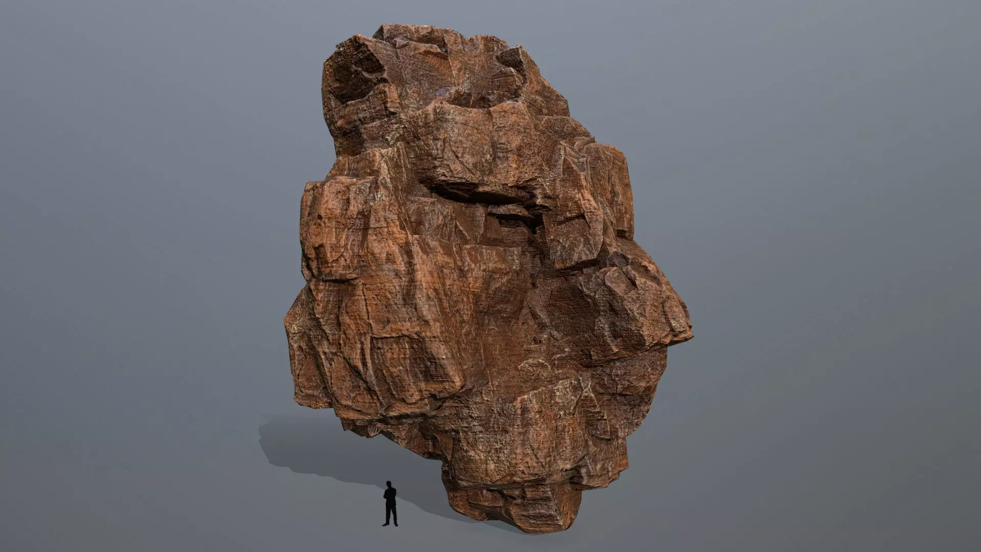 desert rocks Low-poly 3D model_0