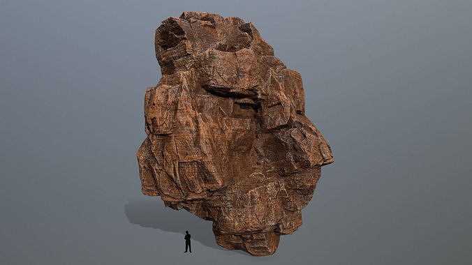 desert rocks Low-poly 3D model