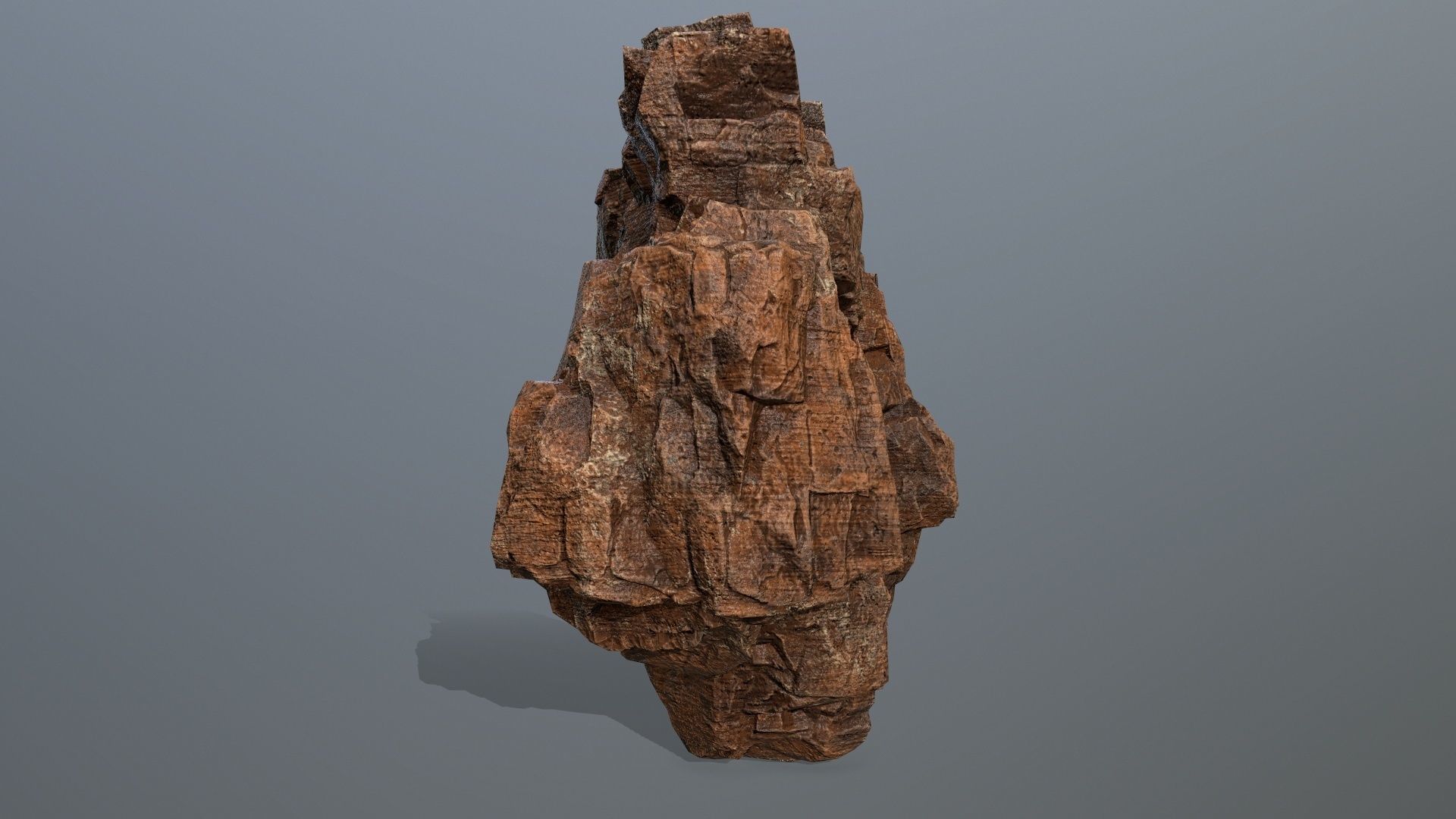 desert rocks Low-poly 3D model_1
