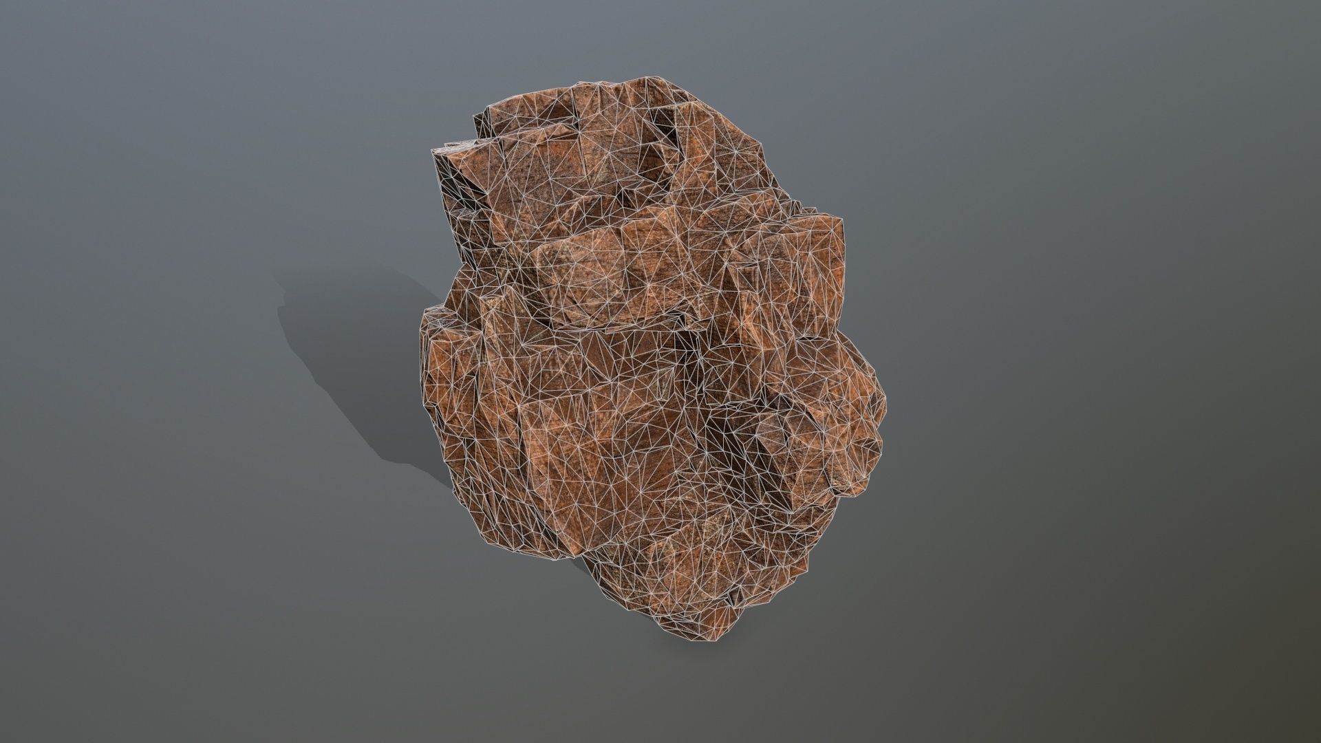 desert rocks Low-poly 3D model_13
