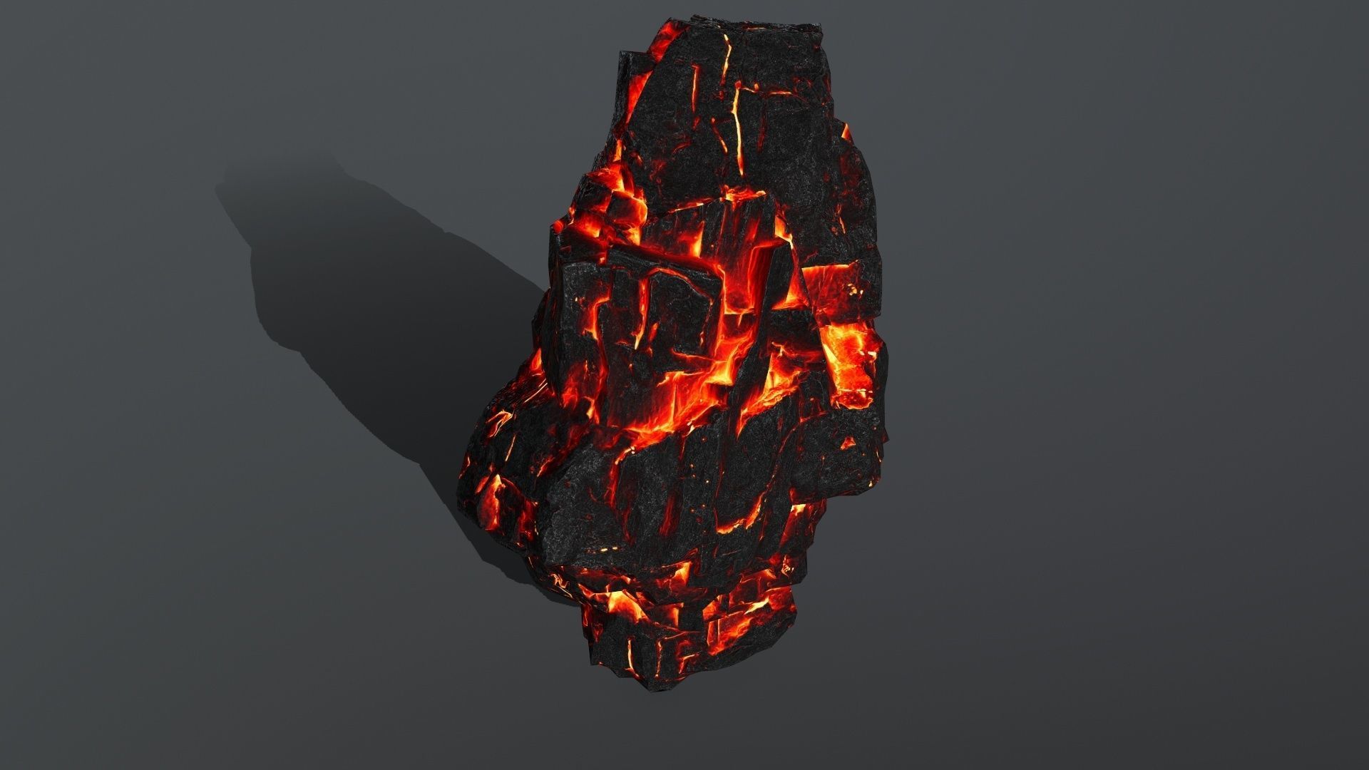 lava rocks Low-poly 3D model_10