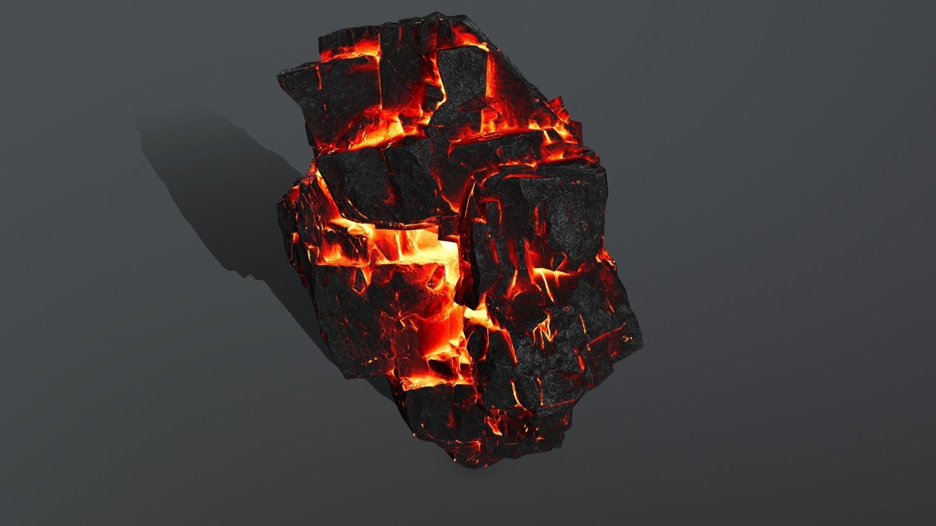 lava rocks Low-poly 3D model_11