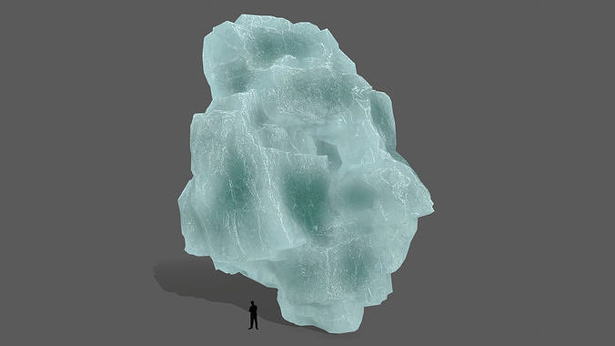 iceberg piece of rock Low-poly 3D model