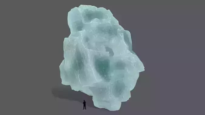 iceberg piece of rock Low-poly 3D model