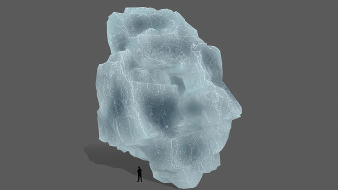 iceberg chunk of ice Low-poly 3D model