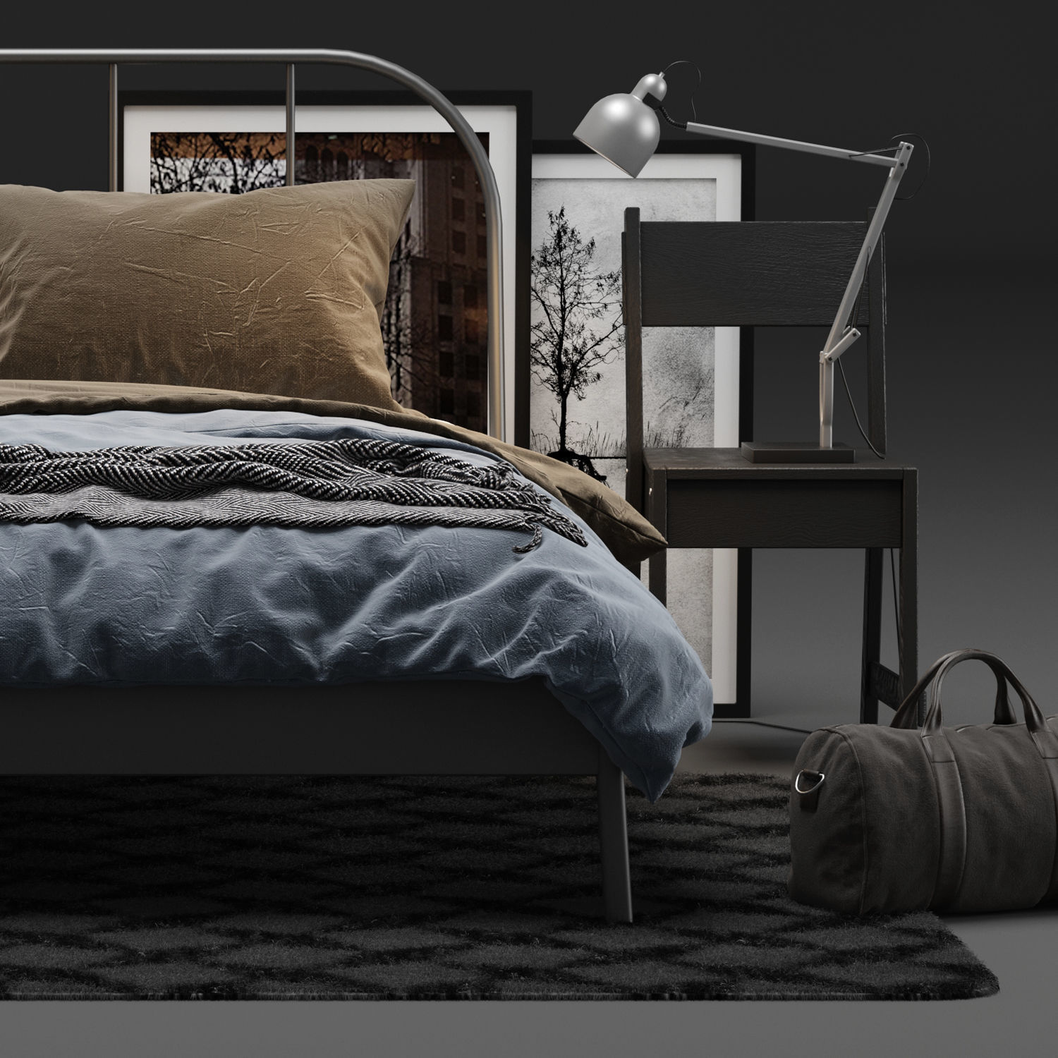 KOPARDAL Bed 3D model_1