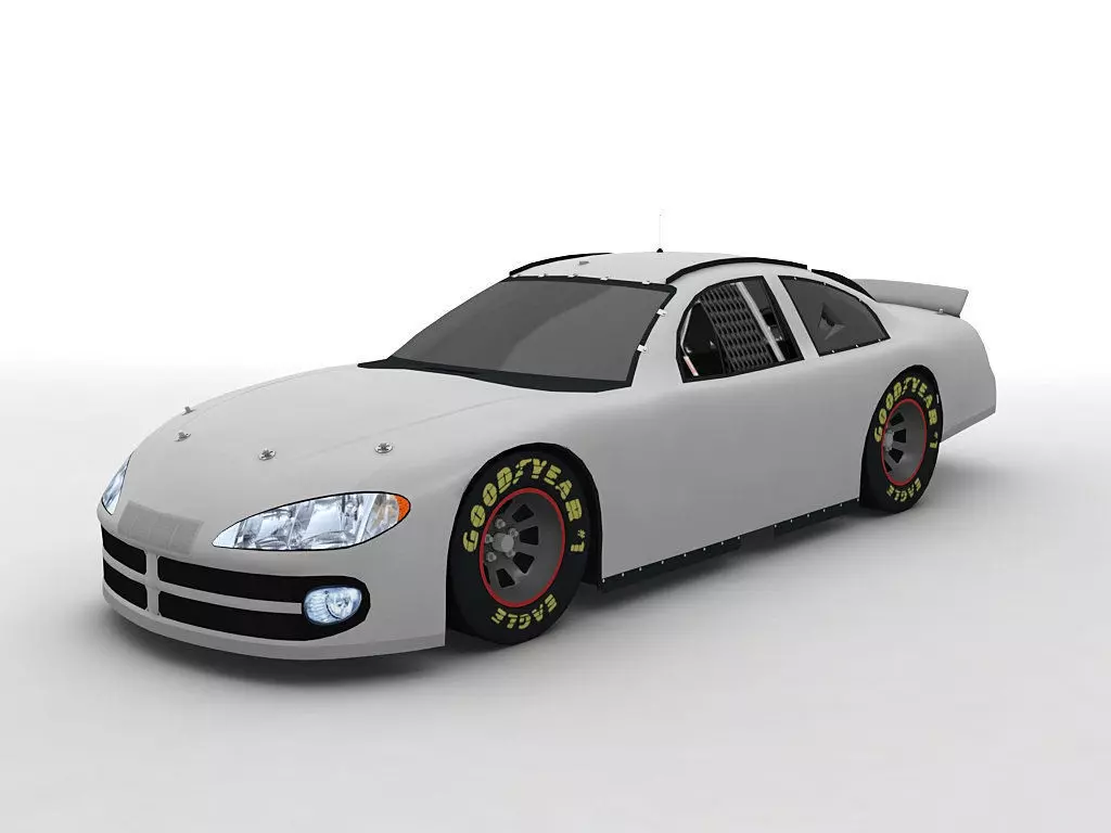 2002 Dodge Intrepid Stock Car NASCAR 3D model_0