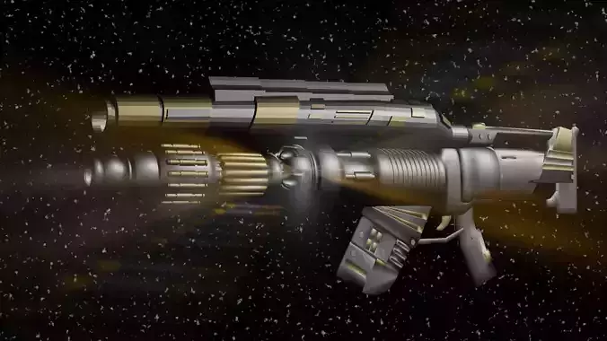 sci-fi weapon 3D model